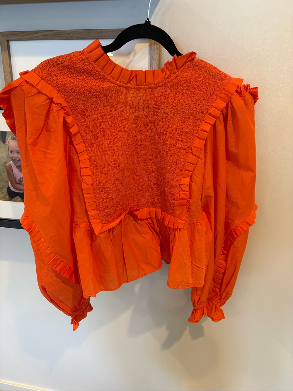 Farm Rio Orange blouse NWT